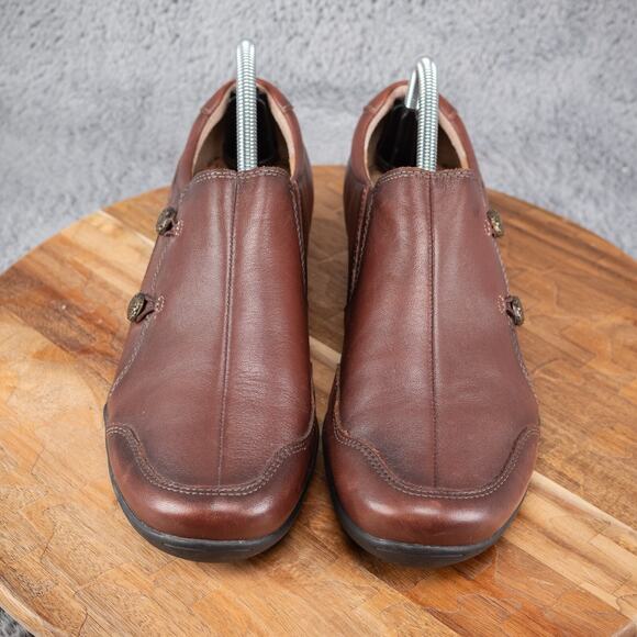 Taos Encore Whiskey Loafers Womens 10 W Brown Leather Comfort Casual Shoes9 - Picture 2 of 9